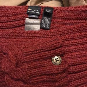 Harley Davidson Brick Red Winter Scarf NWT